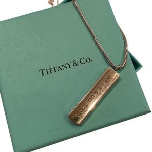 Tiffany & Co. Silver Sterling “1837 Bar” Necklace
